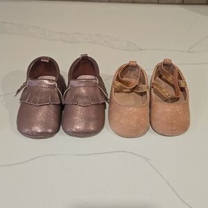 2 for $15! Baby girl pink shoe bundle
